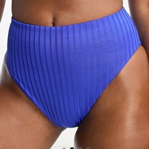 ASOS rib high waist bikini bottom 👙
